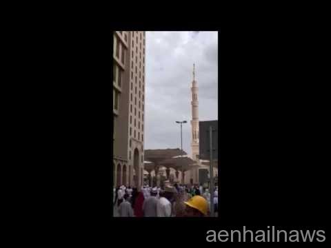 بالفيديو.. آسيوي يحاول الانتحار من سطح فندق بالقرب من المسجد النبوي
