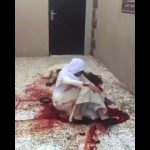 بالفيديو … حريق في دينا محملة بالمواشي.. وشاب يخاطر بحياته لإنقاذها بعد وفاة سائقها