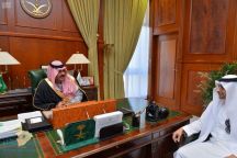 أمير حائل يستقبل مدير جمرك مطار المنطقة المعين حديثاً