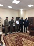 مدير عام الإدارة العامة للتدريب التقني والمهني بمنطقة حائل بزيارة لمعهد سجن حائل .