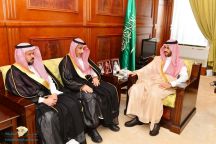 نائب أمير منطقة حائل استقبل مدير إدارة المرور ومدير عام فرع وزارة البيئة والمياه والزراعة