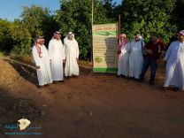 زيارة خبراء زراعيين لمنطقة حائل