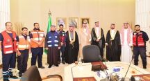 أمير منطقة حائل استقبل معالي رئيس هيئة الهلال الأحمر السعودي