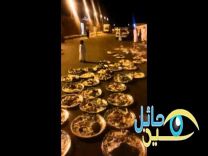 كميات كبيرة من الطعام بحاوية نفايات بعد حفل زواج
