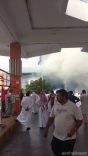 حريق ضخم بشركة المياه الوطنية