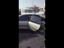 بالفيديو …. انشطار سيارة بسبب حادث مروري