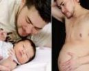 ينجب طفله بعملية قيصرية#أول رجل حامل في بريطانيا
