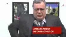 لقطات جديدة لحطة إطلاق النار على السفير الروسي في أنقرة