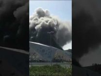 فيديو وصور: اندلاع حريق ضخم في دار الأوبرا الكويتية