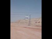 بالفيديو…  أول عربات تلفريك بعد تركيبه!!