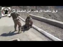 بالفيديو لحظة إحباط عملية انتحارية بعدن وقتل الإرهابي قبل لحظات من تفجير نفسه