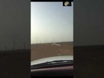 بالفيديو: مجهولين يشعلون النار في جهاز “ساهر”
