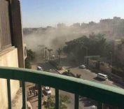 مقتل 6 من رجال الشرطه بتفجير استهدف كميناً بشارع الهرم وسط القاهرة