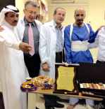 الشيخ / ثاني ابن شامان يشكر الفريق الطبي خلال فترة العلاج في مدينة الملك سعود