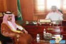 مدير جامعة حائل بمكتبه#محافظ بقعاء يستقبل