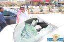 سيارات الطلبة السعوديين بالاردن#بالصور : إعتداء على
