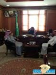 يستقبل مدير الاحوال المدنيه بمنطقه حائل بمكتبة #محافظ بقعاء/ سعد التركي