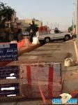 مشاريع مصلحة المياه بحائل#سقوط سيارة في أحد