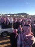 بأضخم جنازة .. حائل وأهلها يودعون فقيد ( شمر ) الشيخ . عبدالله بن فندي السعيد  #قولة صل الله علية وسلم ( … أَنْتُمْ شُهُودُ اللَّهِ فِي الأَرْضِ )