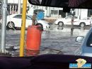 يعملون بالميدان وسط المياه# شكر لرجال المرور بحائل