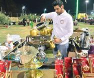المعيقلي أثناء مشاركته في فعاليات اليوم الوطني السابق