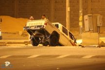 مياه حائل تعقب على موضوع سقوط سيارة بحفرية