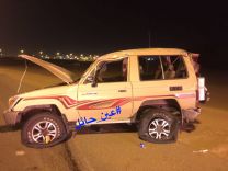إصابة شخصين بعد حادث انقلاب لجيب ربع شمال حائل