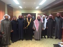 رئيس المحكمة العامة بحائل يستقبل وفداً من كلية الشريعة والقانون بجامعة حائل