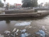 البحيرات الجمالية بشوارع حائل اهمال وسوء منظر وتجميع نفايات..