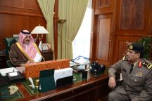 الأمير عبدالعزيز بن سعد أستقبل مدير سجون منطقة حائل