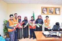 الفريق التطوعي بالهلال الأحمر يزور المرضى بمستشفى الملك خالد بحائل