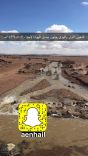 بالصور …. فتح سد البار الوقع بجبل اجا بالودي جنوب حائل