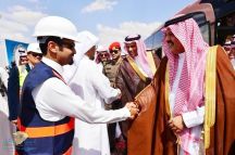 أمير حائل ووزير النقل يطلعان على سير العمل في نفق الحمراء