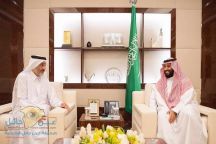 نائب خادم الحرمين يستقبل عبدالله بن علي آل ثاني