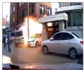 يحطم منزل والسيارات بالصين #بالفيديو/ انفجار اسطوانة الغاز