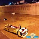 تغرق في مياه الأمطار بالرياض#بالصور.. سيارات الدفاع المدني