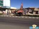 المعترضة على طريق الملك عبدالعزيز بمدينه حائل #البدأ بإزالة المباني والملكيات
