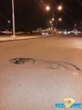باحد شوارع تشكل خطرا كبيرا على الماره بحائل #بالصور.. حفرة مكشوفة