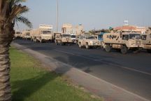 بالصور : وصول قوات عسكرية إضافية من الحرس الوطني إلى نجران