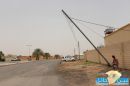 تتسبب بسقوط احد اعمدة الكهرباء#بمحافظة الشملي الرياح