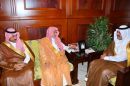 الشيخ صالح بن حميد ومدير جامعة حائل #الأمير عبدالعزيز بن سعد يستقبل