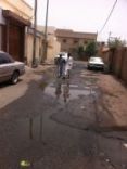 مياه الصرف تحاصر سكان السمراء بمدينه حائل #وسط صمت المسئول