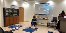 الهلال الأحمر بـ #حائل اقام دورة تدريبية في “برنامج دعم الحياة الأساسي”