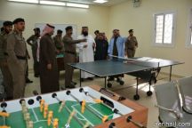 مدير عام سجون منطقة حائل يفتتح الصالة الرياضية بمعهد سجون حائل