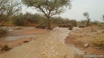 أمطار غزيرة على أعيوج لينة
