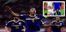 بالفيديو : طرد اللاعب البوسني دجيكو بعد نزعه شورت لاعب اليونان