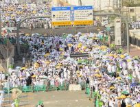 بالصور:نجاح عملية التصعيد إلى عرفات وبدء تنفيذ خطة النفرة إلى مزدلفة