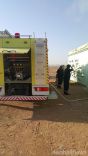 الدفاع المدني بحائل يخمد حريق شب بسكن عمال‎