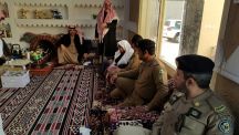 القيادات الأمنيّة بحائل يُعزّون ذوي  زميلهم الفقيد ( رائد الحنيني )..