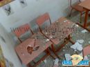 سقوط جزء من سقف فصل طالبات بمدرسة ابتدائية للبنات شمال  حائل يحطم الطاولات#بسبب ركاكة مبنى مستأجر لمدرسة بنات وعدم صلاحيته
